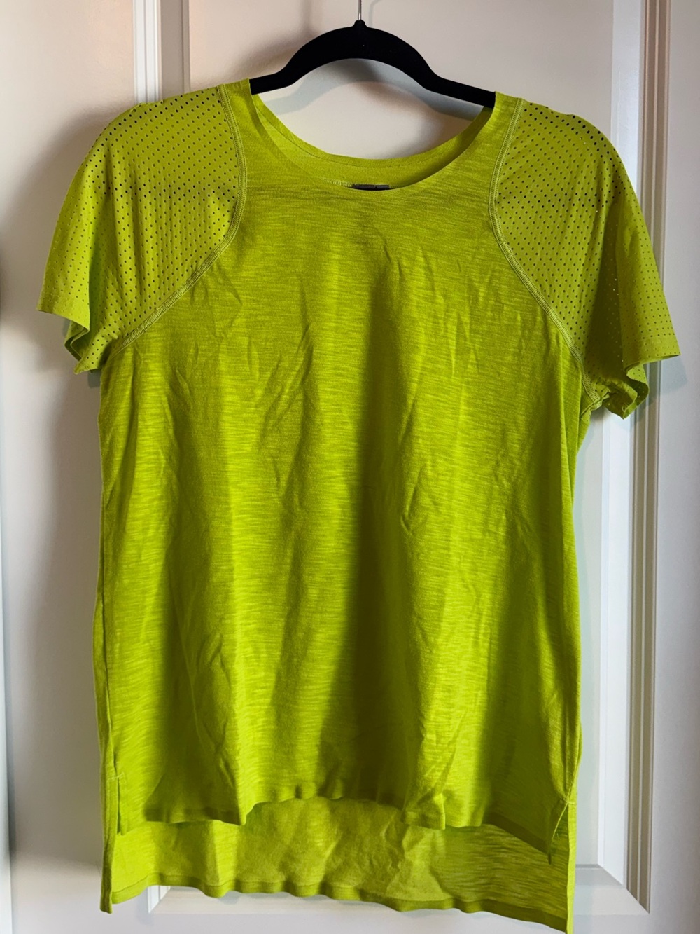 Sweaty Betty Neon Lime Short Sleeve Performance Tee